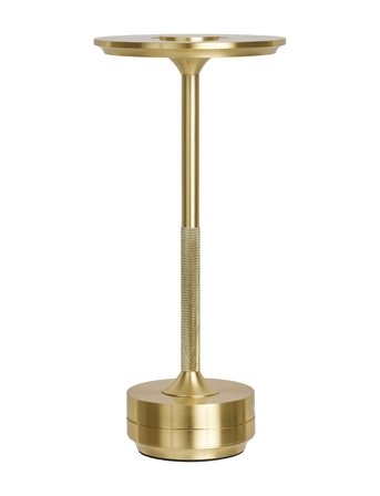 House Nordic Fina - Table Lamp, Brass, Rechargeable, 13 X 13 X 28,5 Cm - Gold - 28.5X13X13CM