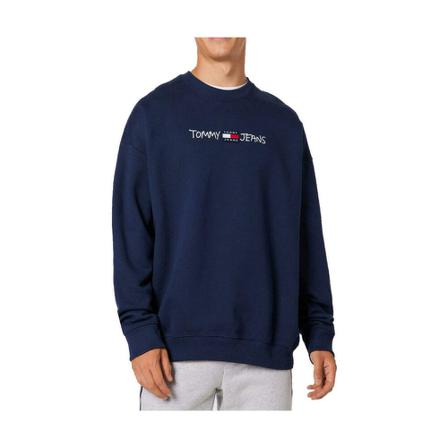 Tommy Jeans, Dm 0Dm 10914 C87 Highlum Sweater Blauw, Heren, Maat:S