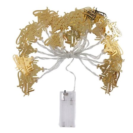 20 LED Ramadan lys Eid fe lys smidd jern KLB