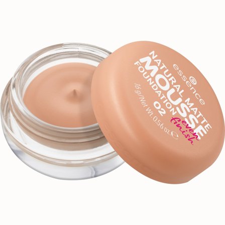 essence NATURAL MATTE MOUSSE fondotinta 02 16g - Fondotinta crema
