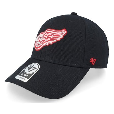 47 Brand - NHL Preto adjustable Boné - Detroit Red Wings Mvp Black Adjustable @ Hatstore