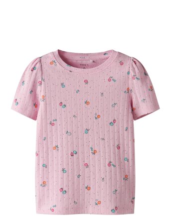 name it Nmfhamanda Ss Slim Top Pb - Pink - 92