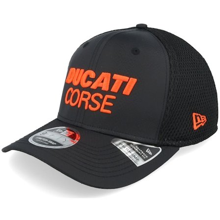 New Era - Motor Sort trucker Kasket - Ducati Gradient Print 9FIFTY Black Trucker @ Hatstore