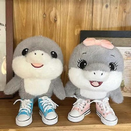 Italiensk Brainrot Al Tralalero Tralala Plysdukke Telalaero Telala SHARK Anime Tungtungtung Plys (LGL)