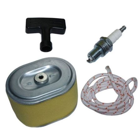 Luftfilter, tennplugg og startkabelsett for Honda Gx140 Gx160 Gx200 motorer Delenummer 17210-ze1-505 Bpr6es 28461-ze1-00