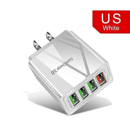 Portable Quick Charge 3.0 4-usb Ports 3.1a Travel Smart Adapter Phone Charger