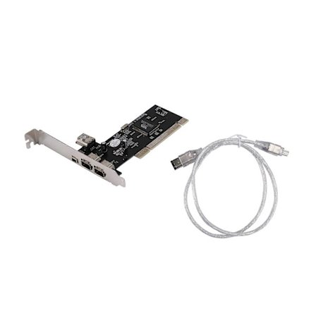 PCI til 1394A Kort, PCI til IEEE 1394A 4-Port FireWire Kort med 0,8M 6-Pin til 4-Pin 1394A Kabel