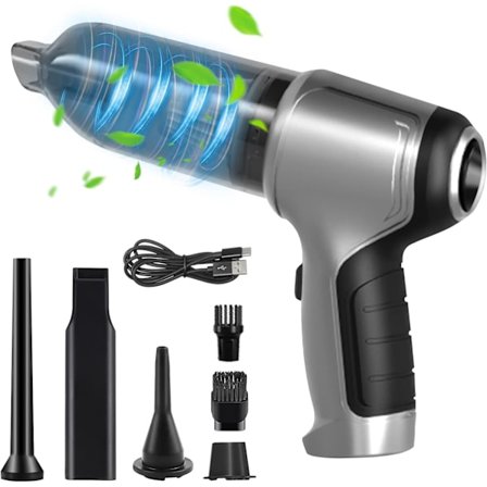 3 i 1 håndholdt støvsuger, bærbar 12000pa kraftig mini trådløs støvsuger, for hjem, bil, trapper, kjæledyrhårrengjøring