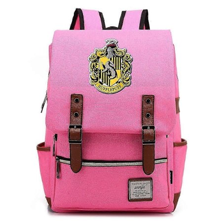 Tylypahkan (Hufflepuff) noitien ja velhojen koulun painettu reppu, nuorten opiskelijareppu, miesten ja naisten vapaa-ajan laukku, matkalaukku