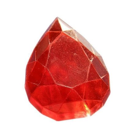 Mini sæbeskimmel - Kreativ frø - Dråbe diamant - Fleksibel - Fødevarekontakt - 12 x 9 cm