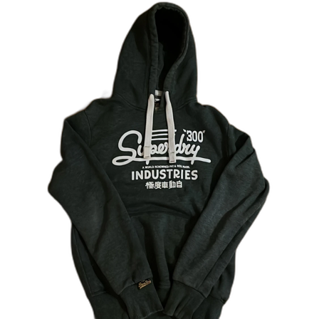 Grön Superdry hoodie med tryck