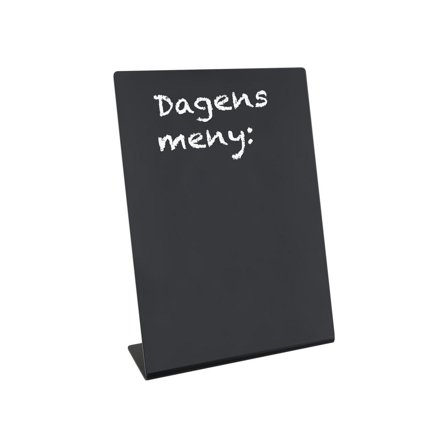 Informationsställ griffel lutande A4 svart - Lyreco - Kontorsmöbler och inredning - Tavlor ställ och ramar - Informationsställ