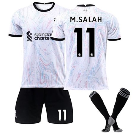 22/23 Liverpool Away 11# alah Soccer Jersey Jalkapallopaita et 28 K