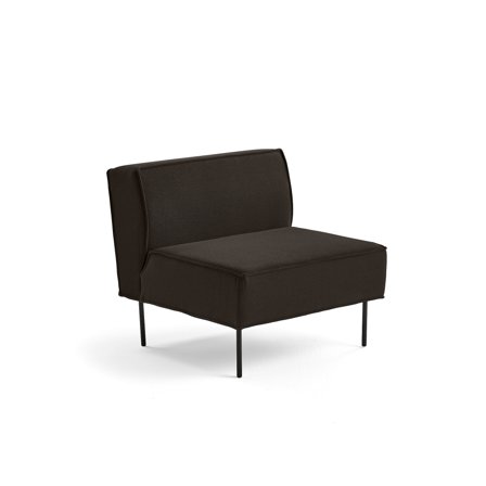 Armsessel COPENHAGEN PLUS, Textilbezug braun