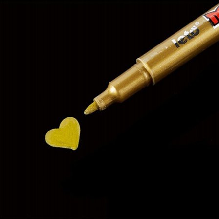 2st Guld Silver Metallic Färg Penna Papper Tag Foto Album Skrot