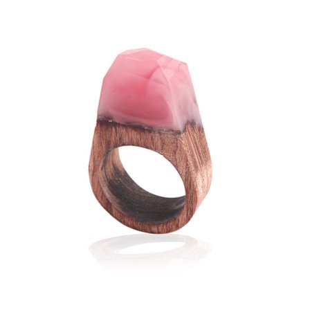 Hartsi puinen sormus luova käsintehty