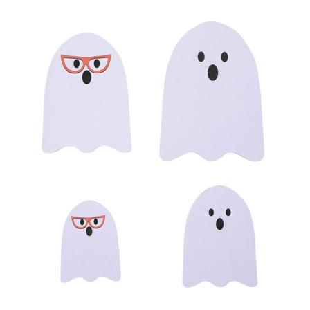 4 st/ set Specialfärg Söta PVC-spöken för Halloween hantverk