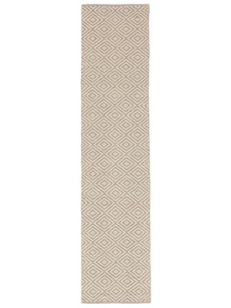 Gångmatta 80X350 Bomull Solveig - Beige/Vit