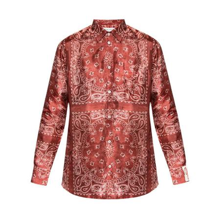 Golden Goose, Casual Shirts Rood, Heren, Maat:XS