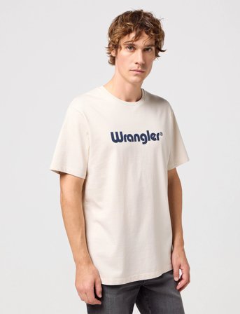 Wrangler Logo Tee - Cream - XXL