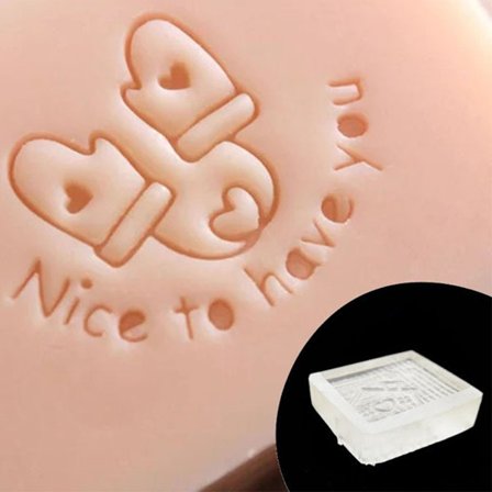 Akryl Transparent Stämpel för Tvål Naturlig Eterisk Olja Tvål Tillverkningsverktyg