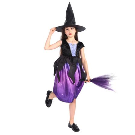 Halloween- Set För Flickor Purple 120