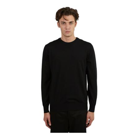 Kangra, Round-neck Knitwear Zwart, Heren, Maat:M
