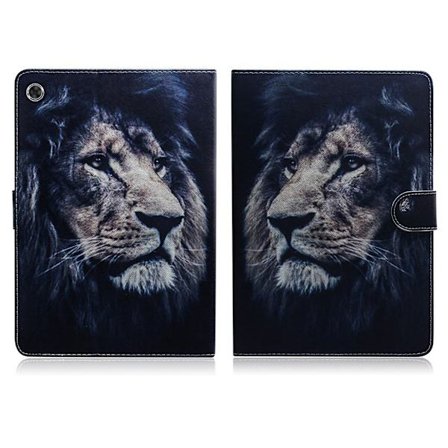 Lenovo Tab M10 FHD Plus mönstrat läderfodral - Lejon