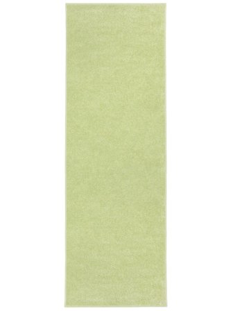 Anna Dywan Wewnętrzny I Zewnętrzny Możliwość Prania 80X200 Mały Zielony Jednobarwny Chodnik