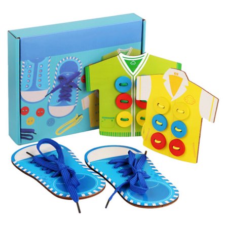 Lasten pujottelupeli, puinen nauhoituspeli, puinen vaatteiden ja kenkien nauhoituslelujen sarja, varhaisen oppimisen hienomotoriset taidot, poikien 