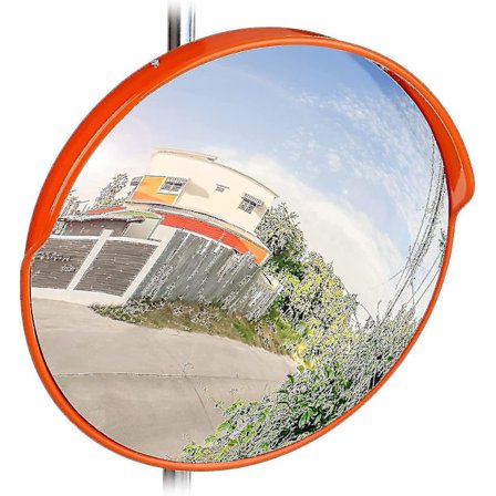 Trafikspegel 45 cm Professionell Väderbeständig Utomhus Röd 1