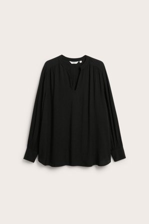 Kappahl | Bluse med V-hals | Svart