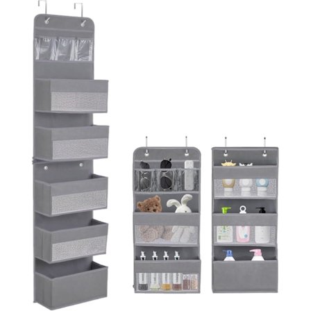 5-rums Dørhænger - Aftagelig Organizer med 4 Kroge, Børneværelse & Soveværelse