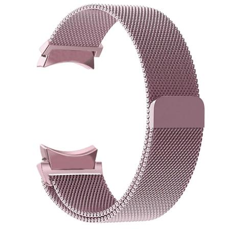 20mm band för Samsung Galaxy Watch 6/5/4/Classic 47mm 43mm 40mm 44mm Milanese Loop Armband correa Galaxy Watch 5 pro 45mm rem Pink-gold