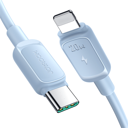 Joyroom Multi-Color Series A14 USB-C / Lightning 20W-kabel 1,2 m - blå