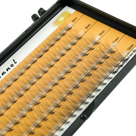 100 Kluster Av 10D/20D Ögonfransar, 8-12Mm Blandade Set, Naturliga Och Mjuka Makeup Falska Ögonfransar, Personlig Ögonfransförlängning