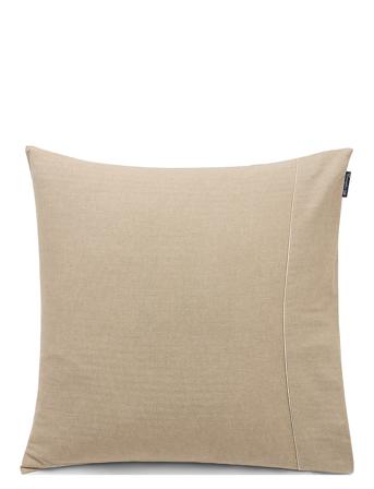 Herringb Cotton/Cashmere Flannel Pillowcase Home Textiles Bedtextiles Pillow Cases Beige Lexington Home