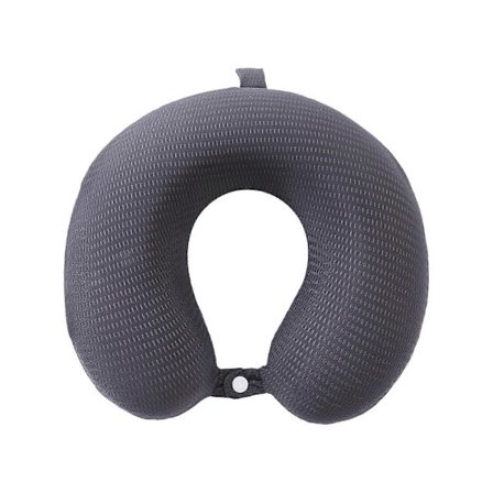 U-formad Kudde Memory Foam Sommar Ice Silk Cervical Kudde Ice Silk Långsam Kontor Nackkudde Tupplurskudde Grå