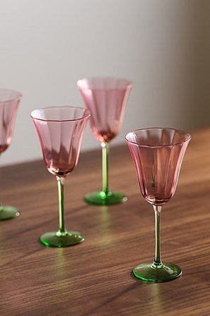 Jotex - Kieliszek Do Wina 4-pak Wielobarwny - TULIP - Kup Kieliszki do wina firmy Jotex