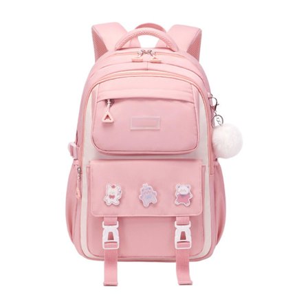 Cute Backpack for Girls Portable Large Capacity School Bag Lightweight Water Resistant Bookbag