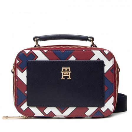 Tommy Hilfiger, Womens Bags Handbag Rosso Blu Aw 22 Rood, Dames, Maat:ONE Size