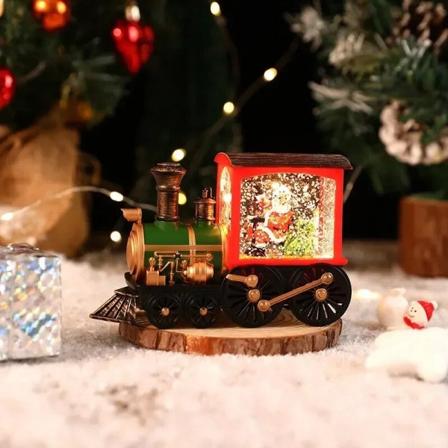joulu juna koristeet joulu aatto koristelu valaistus juna laatikko kristalli pallo koti pöytä koriste
