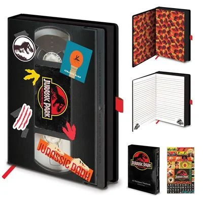 JURASSIC PARK - VHS - Anteckningsbok A5 Premium