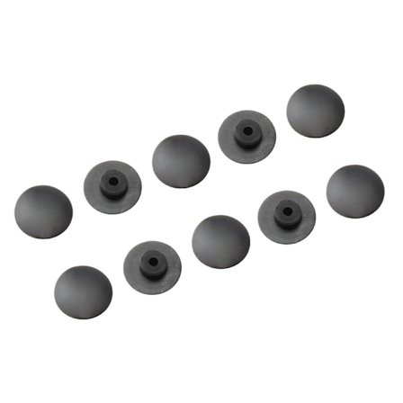 10 stk sort gummi headset skruedæksel Cykel gummistamme topdæksel Headset hætte Støvtætte cykeldele nemt at installere