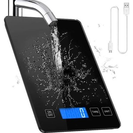 Electronic Kitchen Scale, Precision Food Scale, 10 kg/1 g, 5 Units, Tare Function and Auto-Off