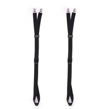 Herrskjorta Hållare Justerbar Elastisk Skjorthållare Strumpeband med halkfria stängningsklämmor