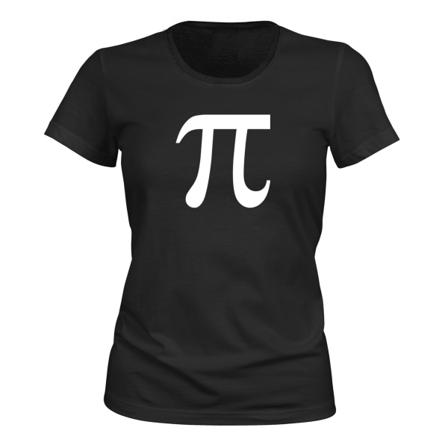 Pi - T-SHIRT - DAME sort XS