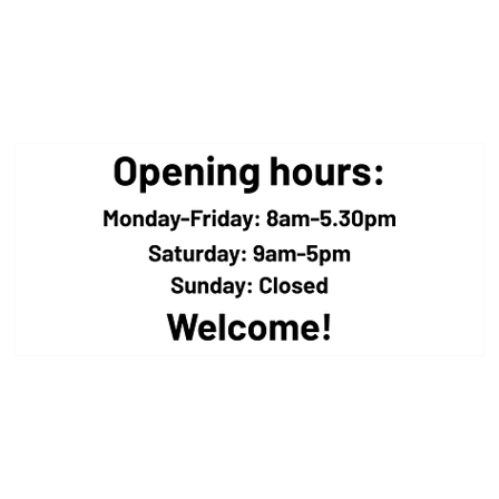 Shop sign - Customizable - 420x190mm - signomatic.com.au