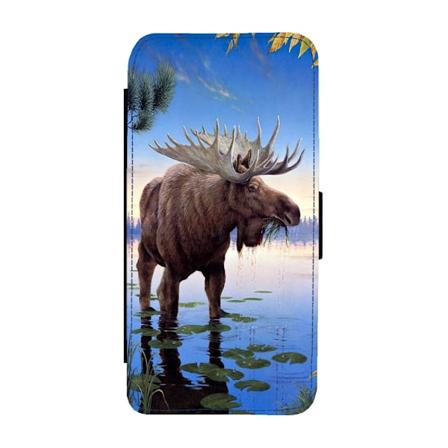 Älg iPhone 11 Plånboksfodral multifärg