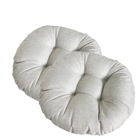 2 enfärgade imitation linne kudde bomull linne bulle kudde